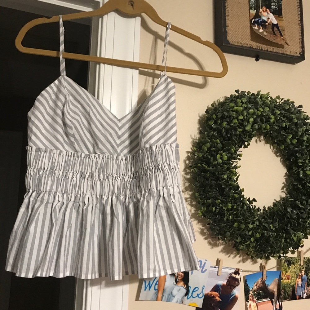 Striped Express Crop Top